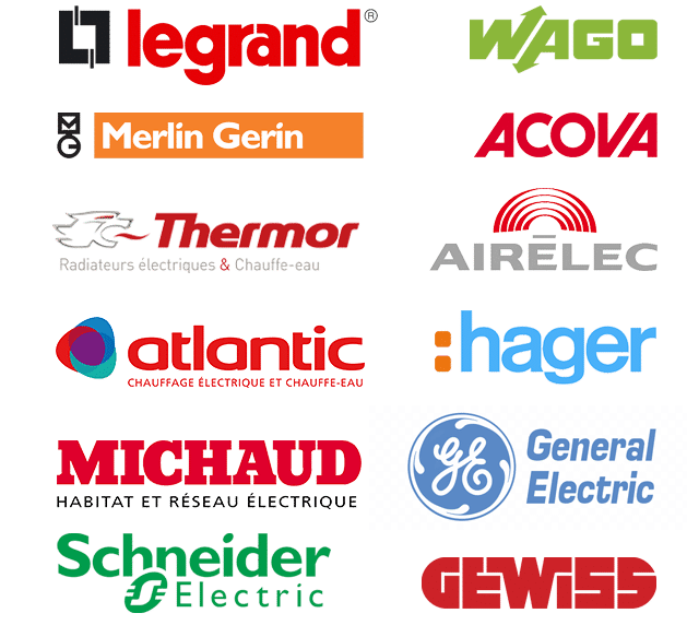 Marques d'électricité travaillées par Artisan Habitat Ile-de-france